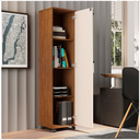 Ver imagem 4 de Armário Multiuso Stella 1 Porta com Chave Off White Freijó