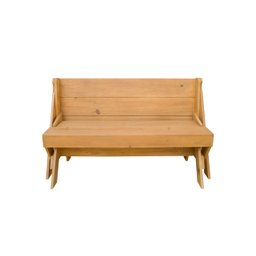 Banco que Vira Mesa 2m Pinus Natural sem Verniz com Banquetas 10 Lugares - 5