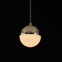 Ver imagem 5 de Pendente Media Luna Bella LED 3000K French Gold e Transparente para Salas e Quartos - HM003