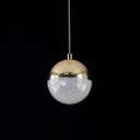Ver imagem 4 de Pendente Media Luna Bella LED 3000K French Gold e Transparente para Salas e Quartos - HM003