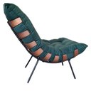 Ver imagem 2 de Poltrona Decorativa Costela Suede Verde Dominic Decor