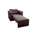 Ver imagem 3 de Sofá Cama Marissol 1 Lugar Suede Marrom