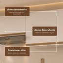Ver imagem 4 de Cozinha Completa Veneza 6 Portas 1 Gaveta 190cm Branco Multimóveis