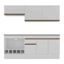 Ver imagem 2 de Cozinha Completa Veneza 6 Portas 1 Gaveta 190cm Branco Multimóveis