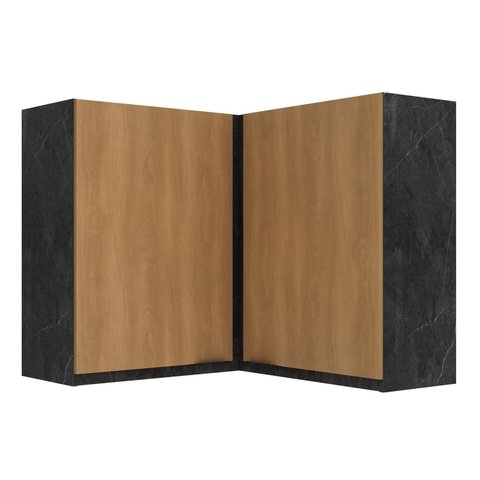 Armário Aéreo de Canto P/cozinha 90cm 2 Portas New York Móvel na Caixa