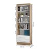Livreiro Multiruso 2 Gavetas Kit com 3 Carvalho/branco - Fdecor - 2