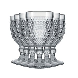 Taça Bico de Jaca Marine de Vidro 340ml 6 Unidades - Nadir 0043/478