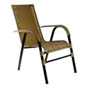 Ver imagem 1 de Cadeira de Área Externa Bela de Aço Carbono e Fibra Sintética