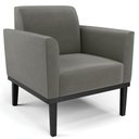 Ver imagem 6 de Sofá Namoradeira e 2 Poltronas Base Madeira Preto Maressa Suede Grafite - Ibiza