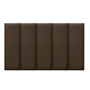 Ver imagem 4 de Kit 5 Cabeceiras Painel Modular Cama Box Solteiro Veludo Marrom Madelina Decor