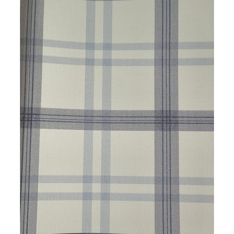 Papel de Parede Vinilico Refugio Joca Xadrez Azul 4537