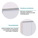 Ver imagem 3 de Balcão de Canto Reto de Cozinha com Tampo 95cm 1 Porta Art L Pátina-cinza Cristal