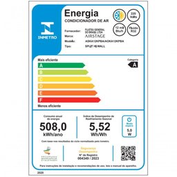 Ar Condicionado Split Hi Wall Fujitsu Airstage Essencial 12.000 Btus Quente e Frio 220v R-32 - 5