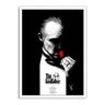 Quadro Decorativo The Godfather - Vito Corleone Grande 50x70:Branco - 2