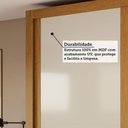 Ver imagem 7 de Guarda-Roupa Casal Nicole 2 Portas com Espelho 100% MDF Cinamomo/Off White - ACP Móveis