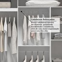 Ver imagem 6 de Guarda-Roupa Casal Nicole 2 Portas com Espelho 100% MDF Cinamomo/Off White - ACP Móveis
