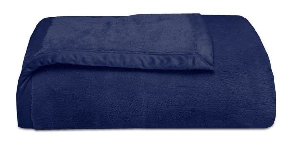Cobertor King 340gr Soft Azul Marinho Naturalle - 2