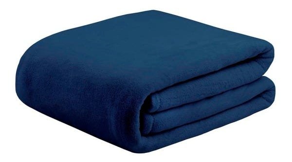 Cobertor King 340gr Soft Azul Marinho Naturalle - 1