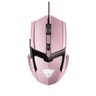 Mouse Gamer Led Gxt 101p Gav Trust Pink Rosa 4800dpi Com 6 Botões - 2