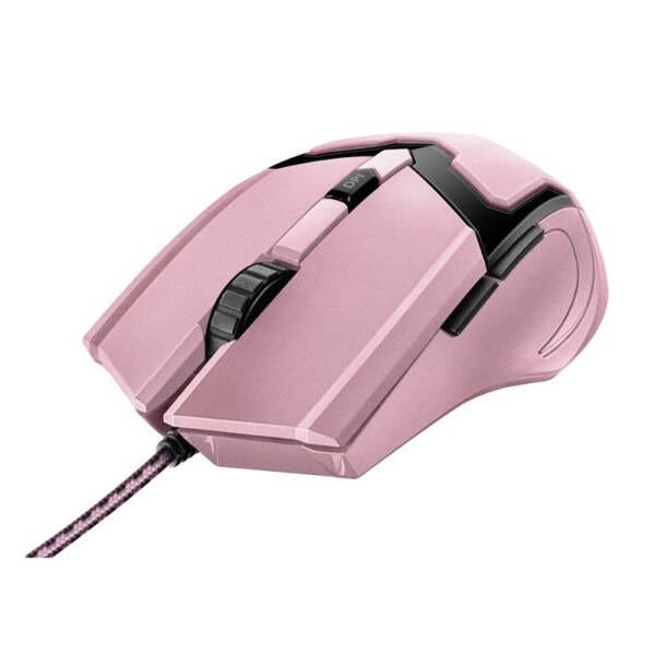 Mouse Gamer Led Gxt 101p Gav Trust Pink Rosa 4800dpi Com 6 Botões - 3