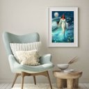 Ver imagem 1 de Quadro Umbanda Iemanjá - 60x48cm:madeira Preta