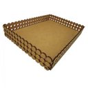 Ver imagem 1 de Trio Bandeja Retangular Mdf Meia Perola Pmg Cod:band039