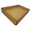 Ver imagem 2 de Trio Bandeja Retangular Mdf Meia Perola Pmg Cod:band039