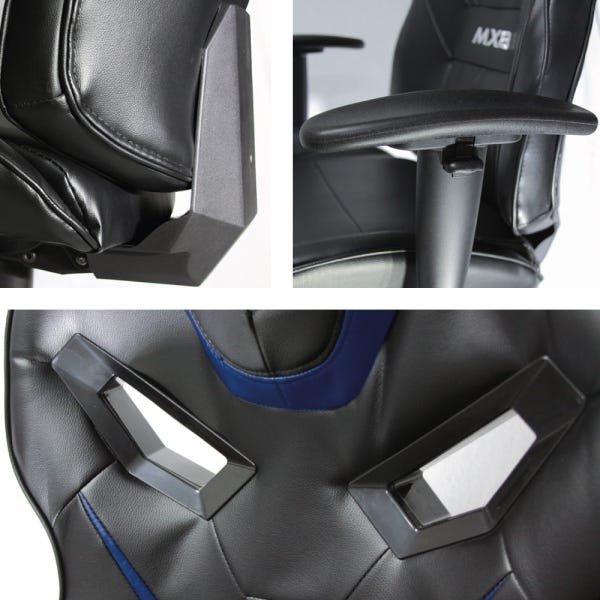 Cadeira Gamer Mx8 Giratória Preto/Azul(Mgch-8170/Bk-Bl) - 2