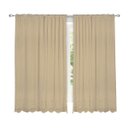 Ver imagem 1 de Cortina Para Sala Quarto Escritório Renda Caqui 2,00x1,80m Com Passante