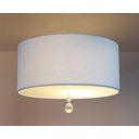 Ver imagem 2 de Luminária Plafon com Cristal Cúpula Azul 30x15 2E27 Bivolts