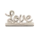 Ver imagem 1 de Mini Palavra Love Prata em Cerâmica 13x7x3 Cm
