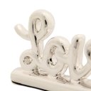 Ver imagem 4 de Mini Palavra Love Prata em Cerâmica 13x7x3 Cm