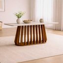 Ver imagem 2 de Mesa para Sala de Jantar 220cm Tampo de Vidro Pitanga Natuame Madeira Off White