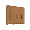 Ver imagem 2 de Guarda Roupa 6 Portas 5 Gav c/Pés Áries Lopas Amêndoa