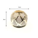 Ver imagem 2 de Esfera Decorativa Cerâmica Enfeite de Mesa Bola Dourada 10cm