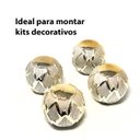 Ver imagem 5 de Esfera Decorativa Cerâmica Enfeite de Mesa Bola Dourada 10cm