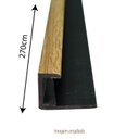 Ver imagem 4 de Perfil Tubular Final Tipo U Nogueira para Parede Leve 270cm Formaco Decor