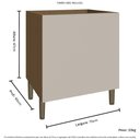 Ver imagem 3 de Módulo Inferior Forno Cozinha Vitoria - Carvalho/offwhite