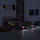Ver imagem 2 de Cama Infantil Carros Disney Plus McQueen com Luz de Led e Aerofólio - Pura Magia