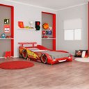 Ver imagem 1 de Cama Infantil Carros Disney Plus McQueen com Luz de Led e Aerofólio - Pura Magia