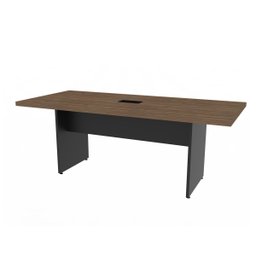 Mesa Para Reunião Tampo 40mm - L2.00x P900  Com Caixa de Tomada Atacadão Dos Móveis - 2