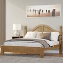 Ver imagem 2 de Cama Queen de Madeira Maciça Clássica para Colchão 158x198 Zahav F06 Freijó - Lyam Decor
