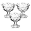 Ver imagem 1 de Jogo de Taças de Sobremesa em Cristal Diamond 180ml 3 Peças - Lyor