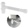 Sifão Sanfonado Com Copo 49cm Branco | Astra - 1