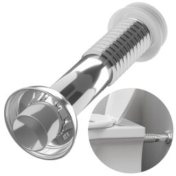 Conjunto Tubo de Ligação Ajustável Para Bacia Sanitária 25cm x 1.1/2" Cromado | Astra - 1