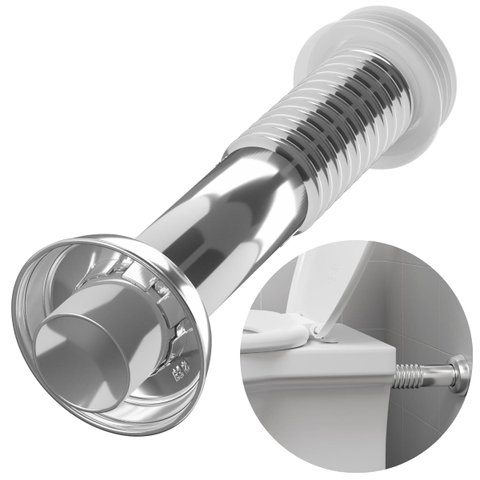 Conjunto Tubo de Ligação Ajustável Para Bacia Sanitária 25cm x 1.1/2" Cromado | Astra