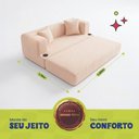 Ver imagem 3 de Sofá Cama Muna 1,88m Xpand Tech Tecido Bouclê Bege Claro Cama Inbox