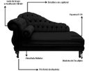Ver imagem 3 de Recamier Divã Larissa 150cm Direito Suede:preto/liso