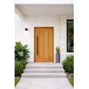 Ver imagem 1 de Porta Pivotante Mexicana Madeira Maciça 2,15 (a) X 1,20 (l) C/fechadura Eletrônica