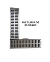 Ver imagem 2 de Grelha Pluvial Modelo 15x50 Aluminio com Caixa Coletora Modular Multi Saídas e Tela Anti Insetos - Fi